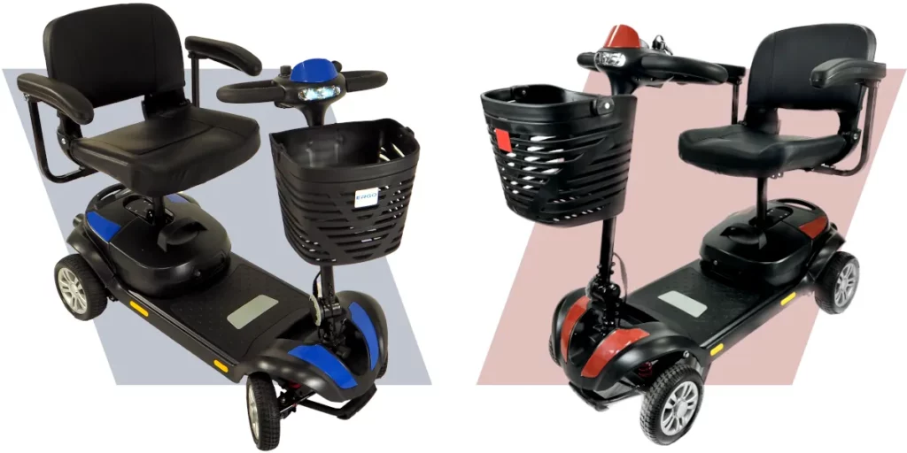 Scooter-reglable-pratique-personnalisable-couleur-bleu-rouge