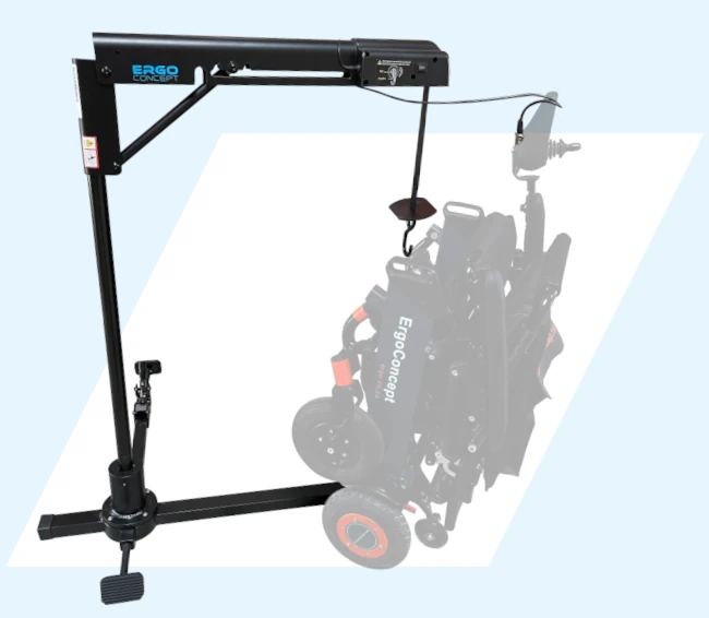 grue de coffre voiturette soulever bagages 2