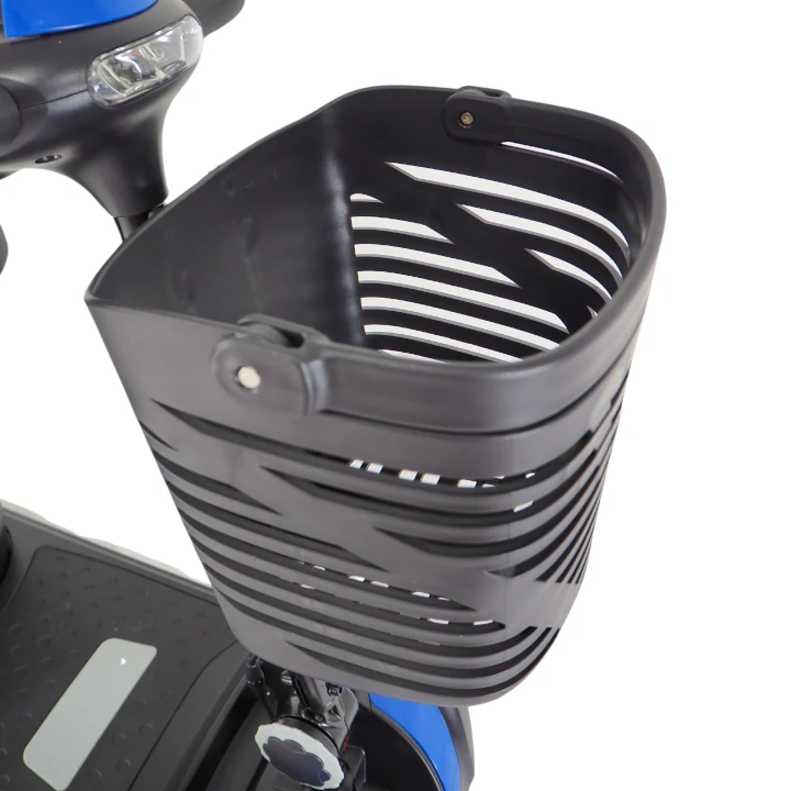 scooter électrique avec panier courses marché