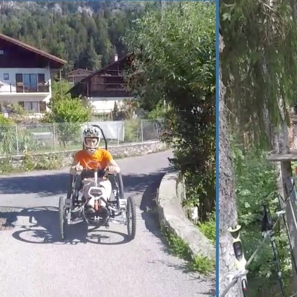 Gaetan-Charlot handicap voiturette accrobranche